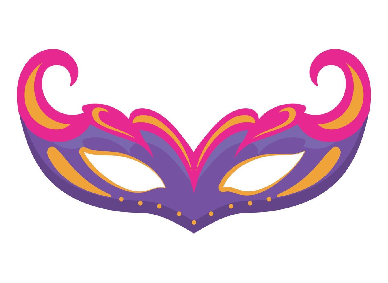 misterio de máscara de mardi gras vector