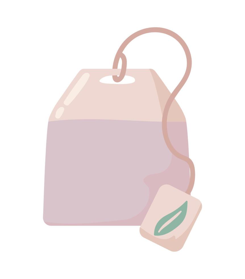 icono de bolsita de té verde vector