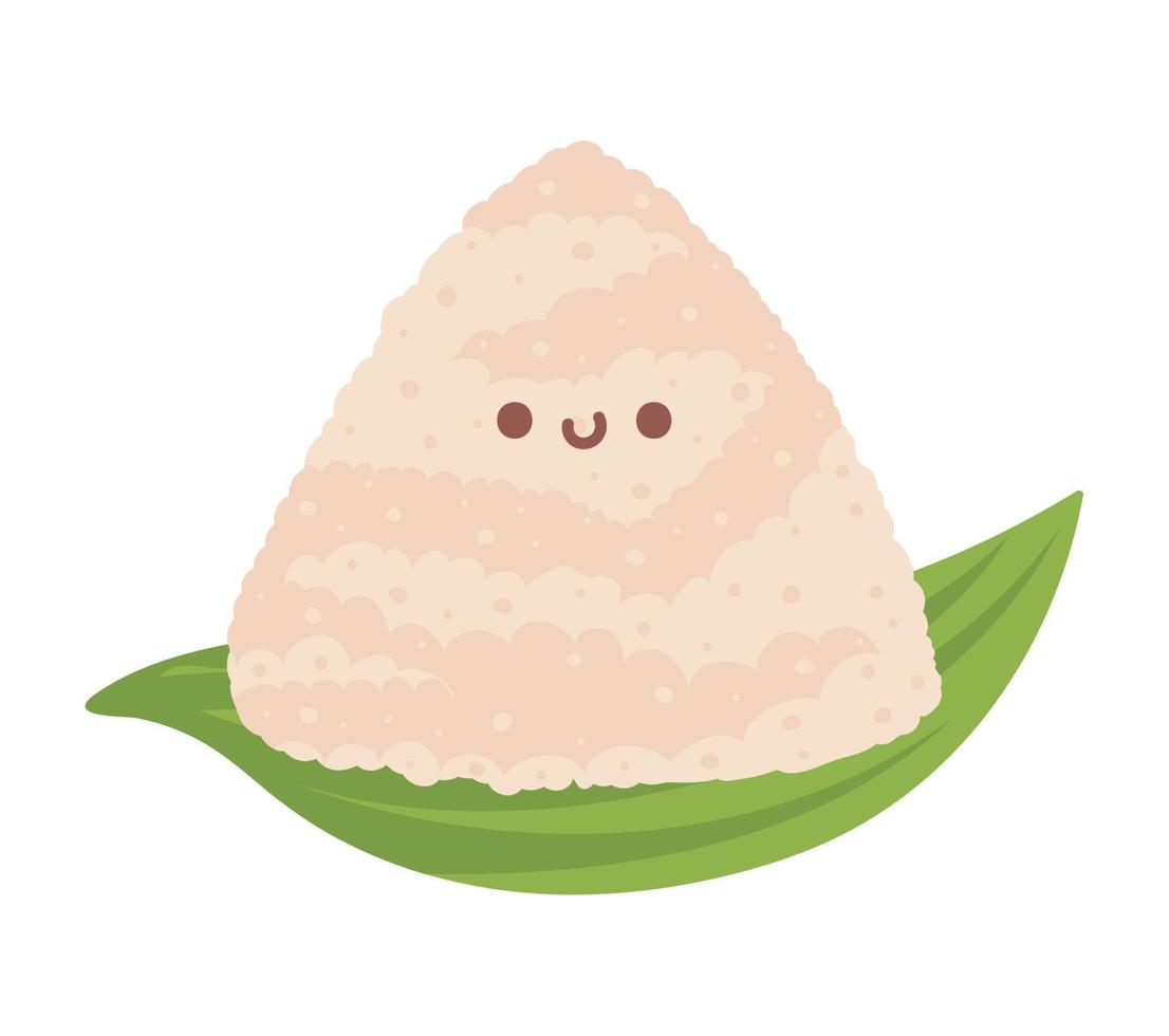 zongzi on leaf vector