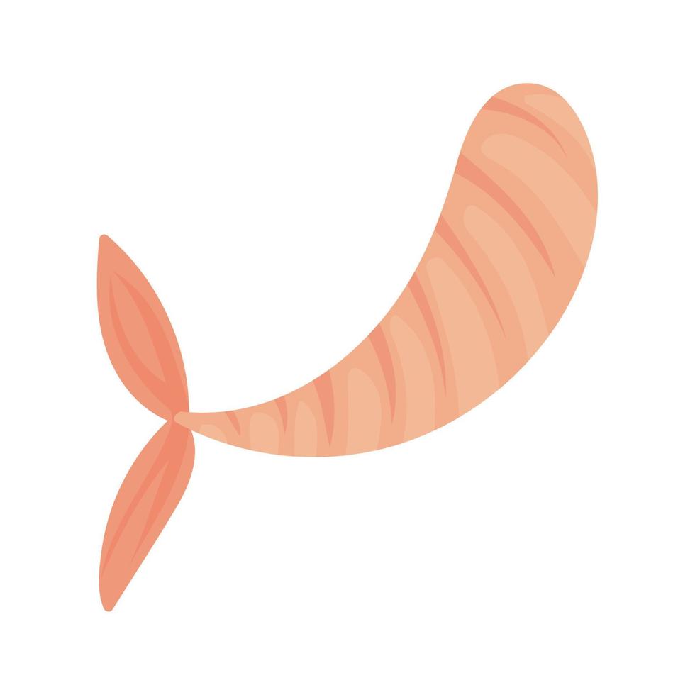 shrimp food icon vector