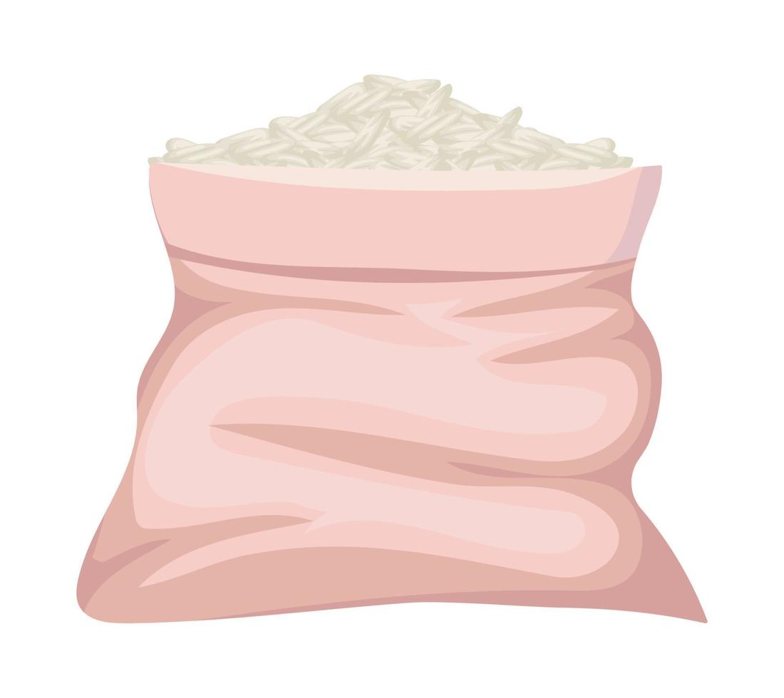 rice sack product vector