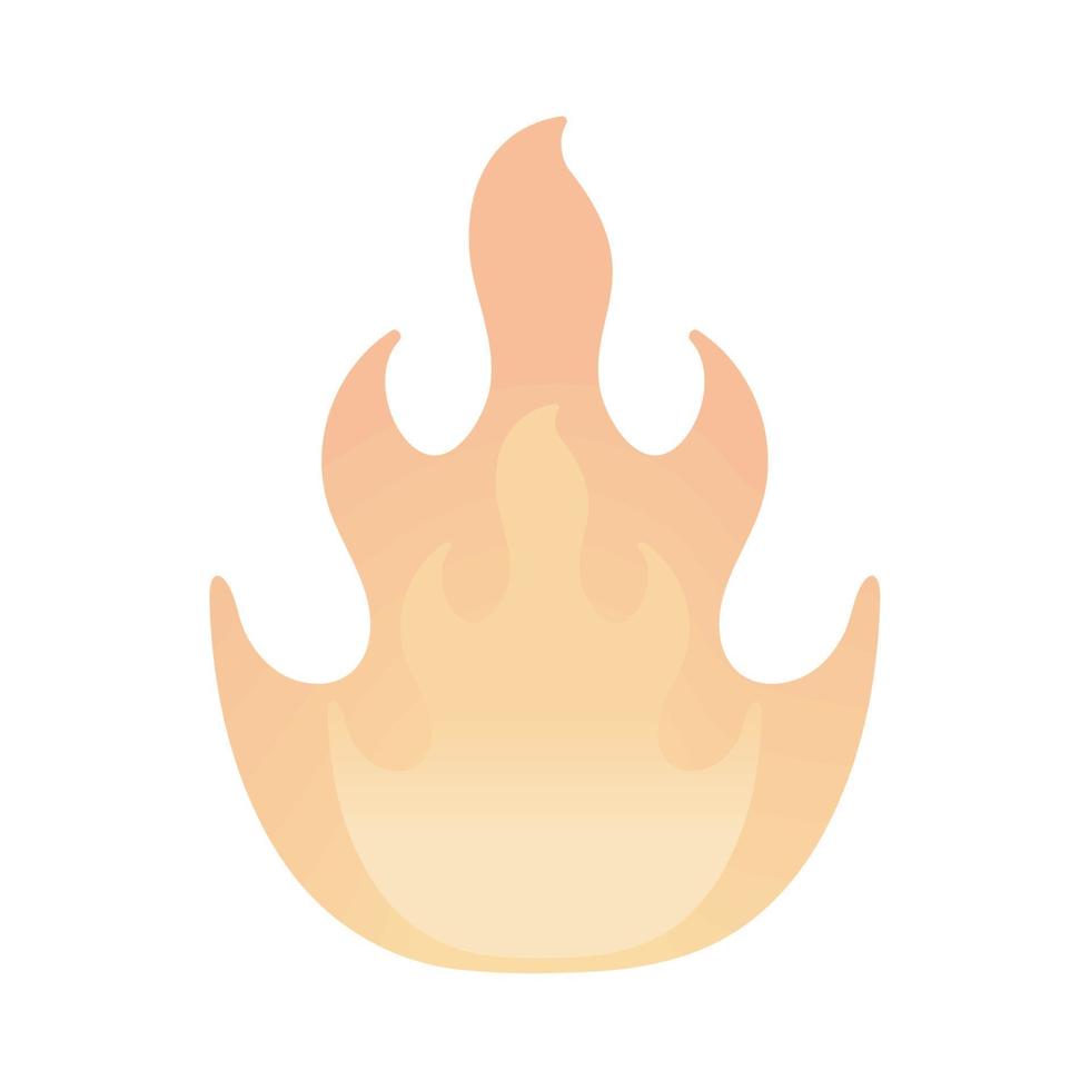 icono de llama de fuego vector