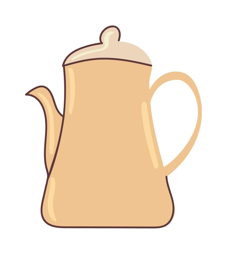 coffee kettle icon vector