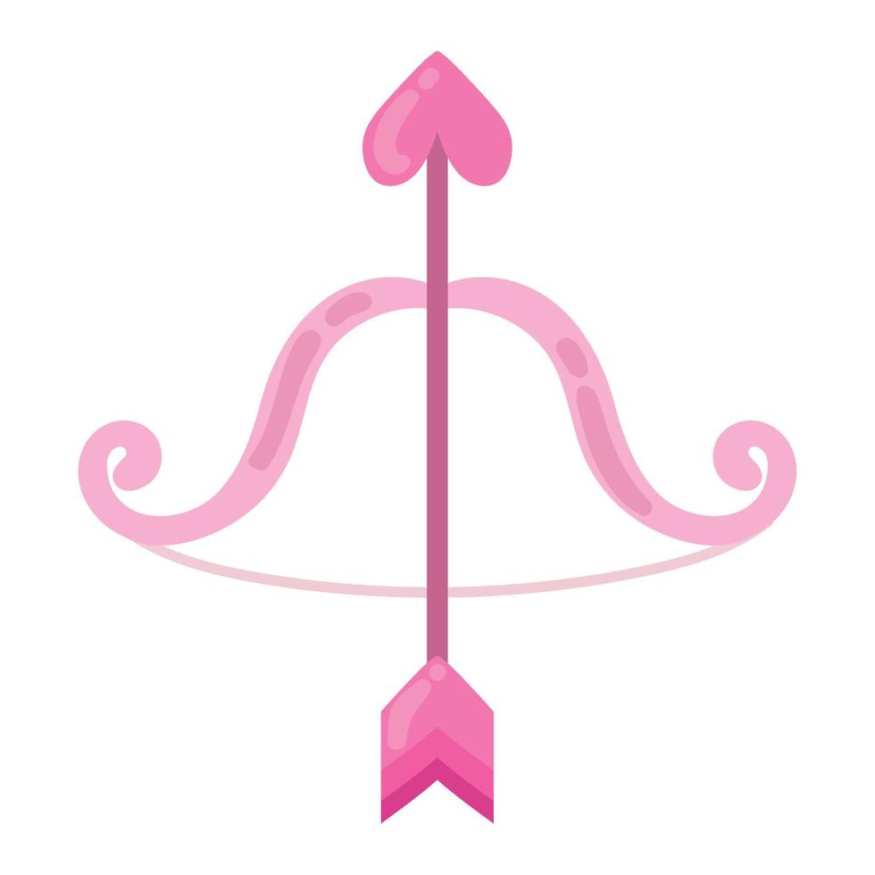 love bow arrow valentines day vector