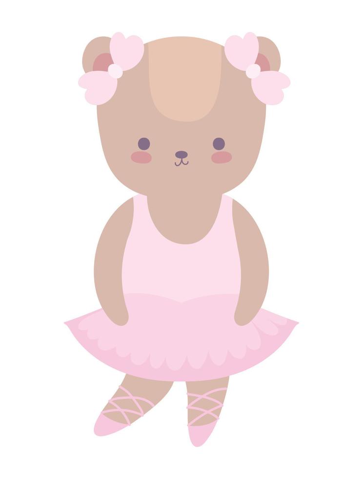 bear dancer ballet vector