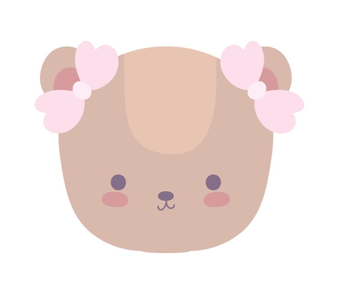 bear female head vector