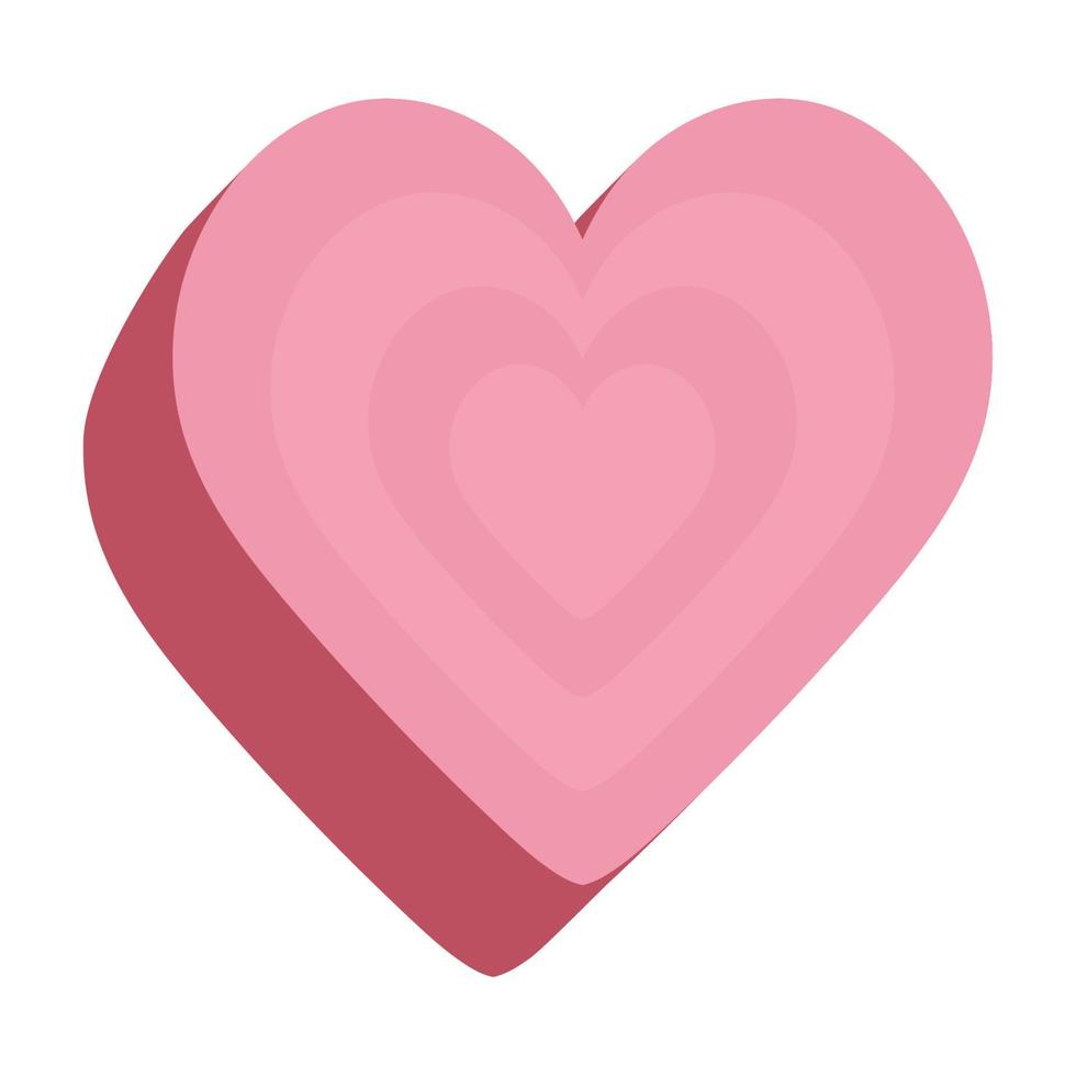 pink love heart 16755626 Vector Art at Vecteezy