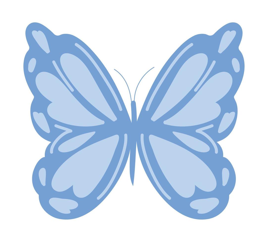 icono de insecto mariposa vector