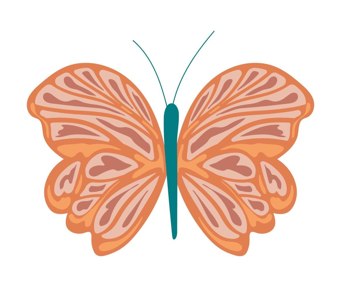 butterfly boho wild and free vector
