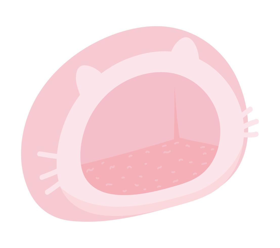 pet cat bed vector