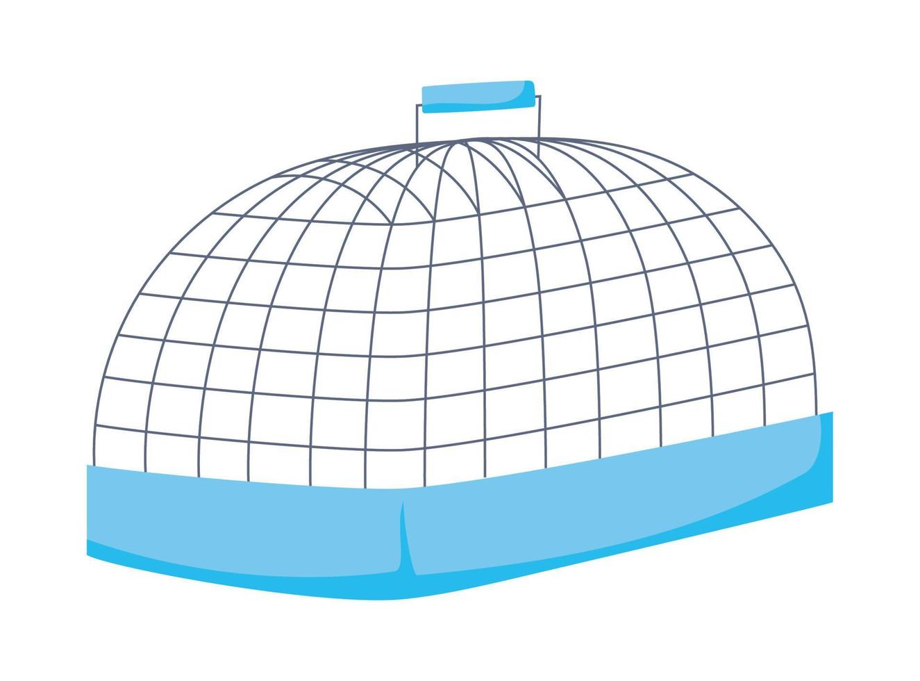 metal pet cage vector