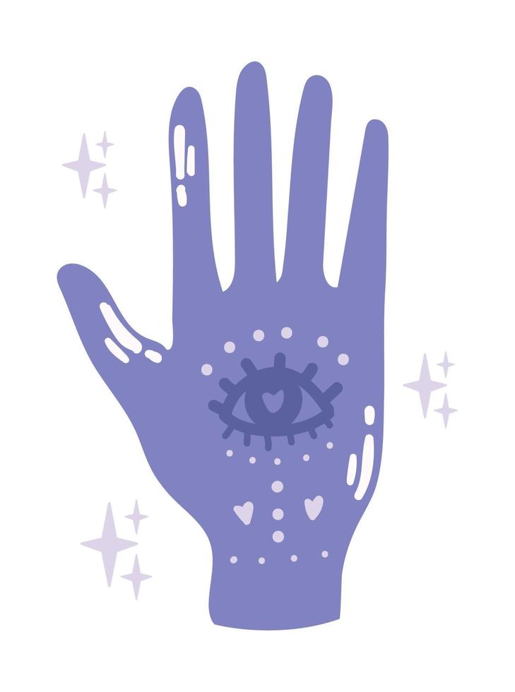 hand esoteric icon vector