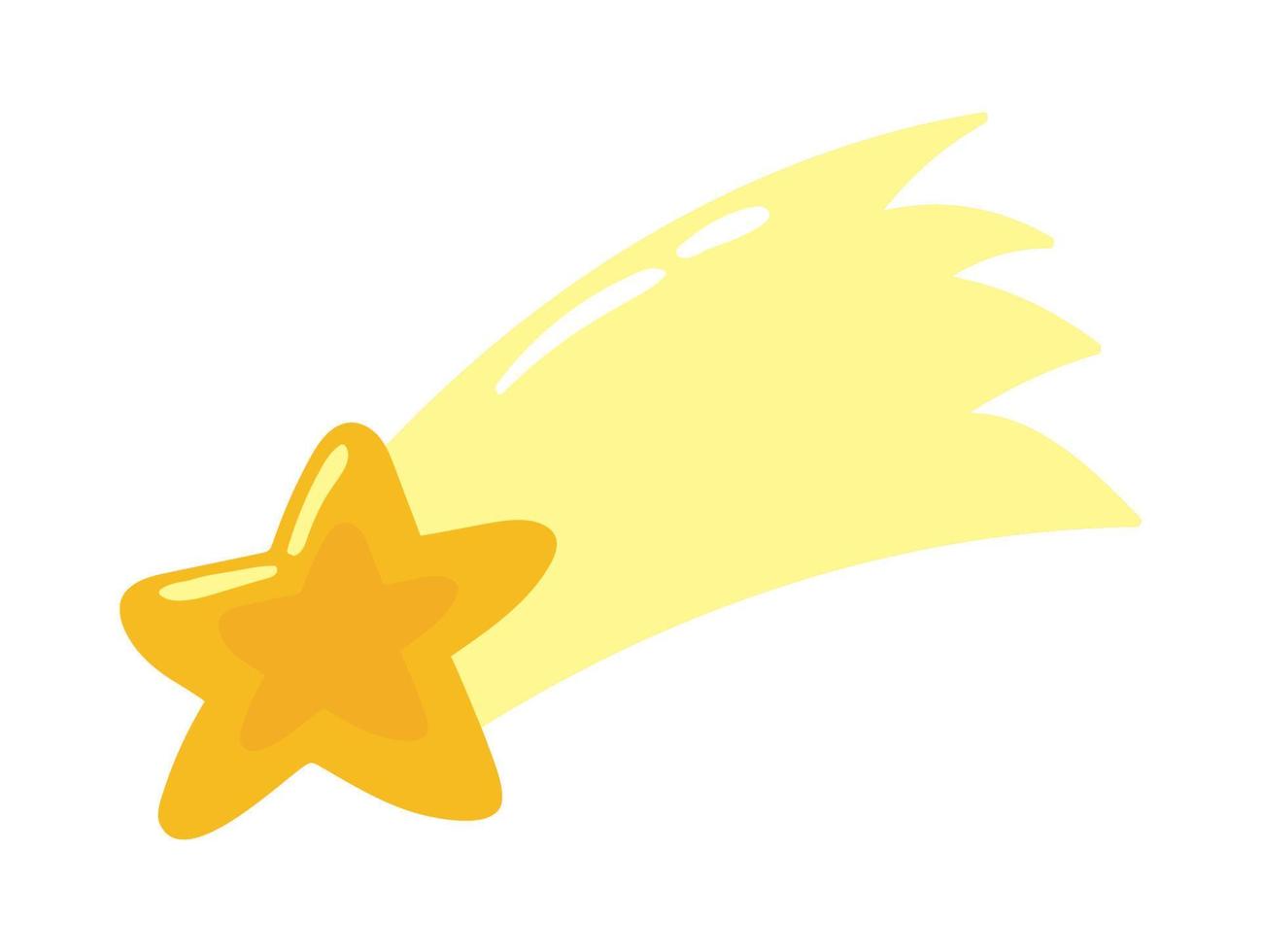 shooting star icon vector