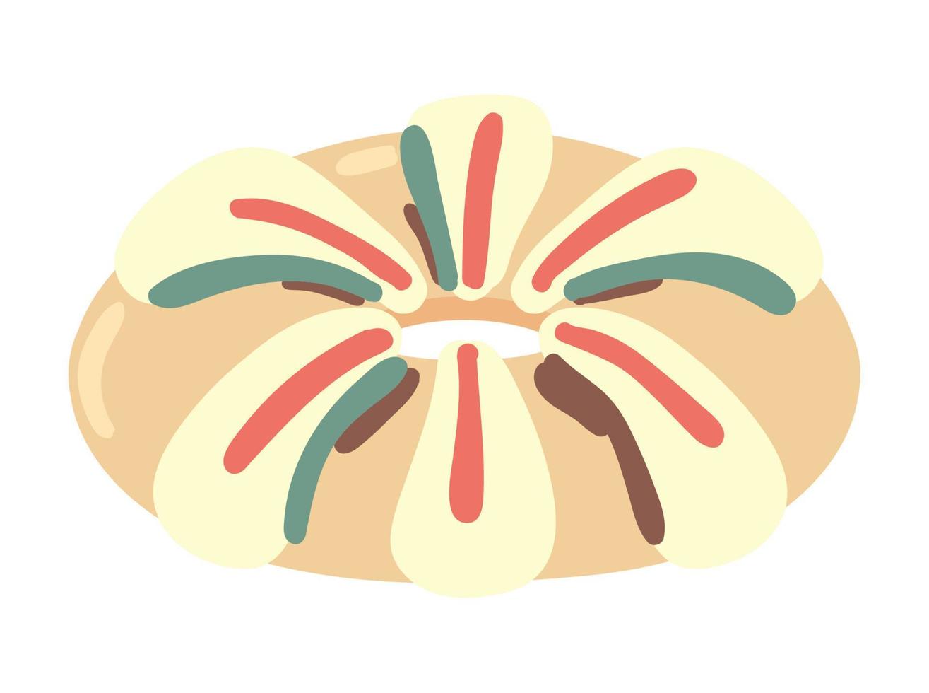 icono de pastel de epifanía vector