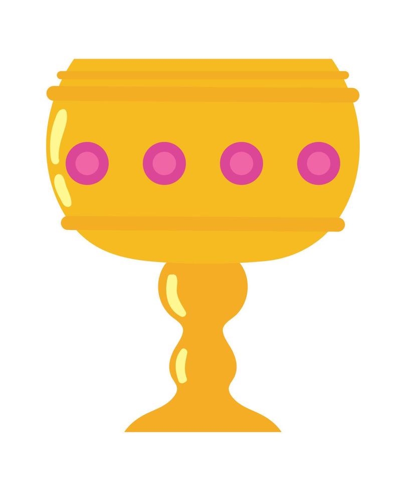 golden chalice icon vector