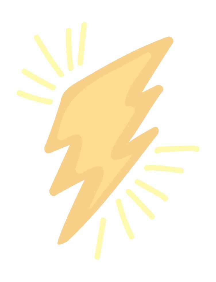 shiny thunderbolt icon vector