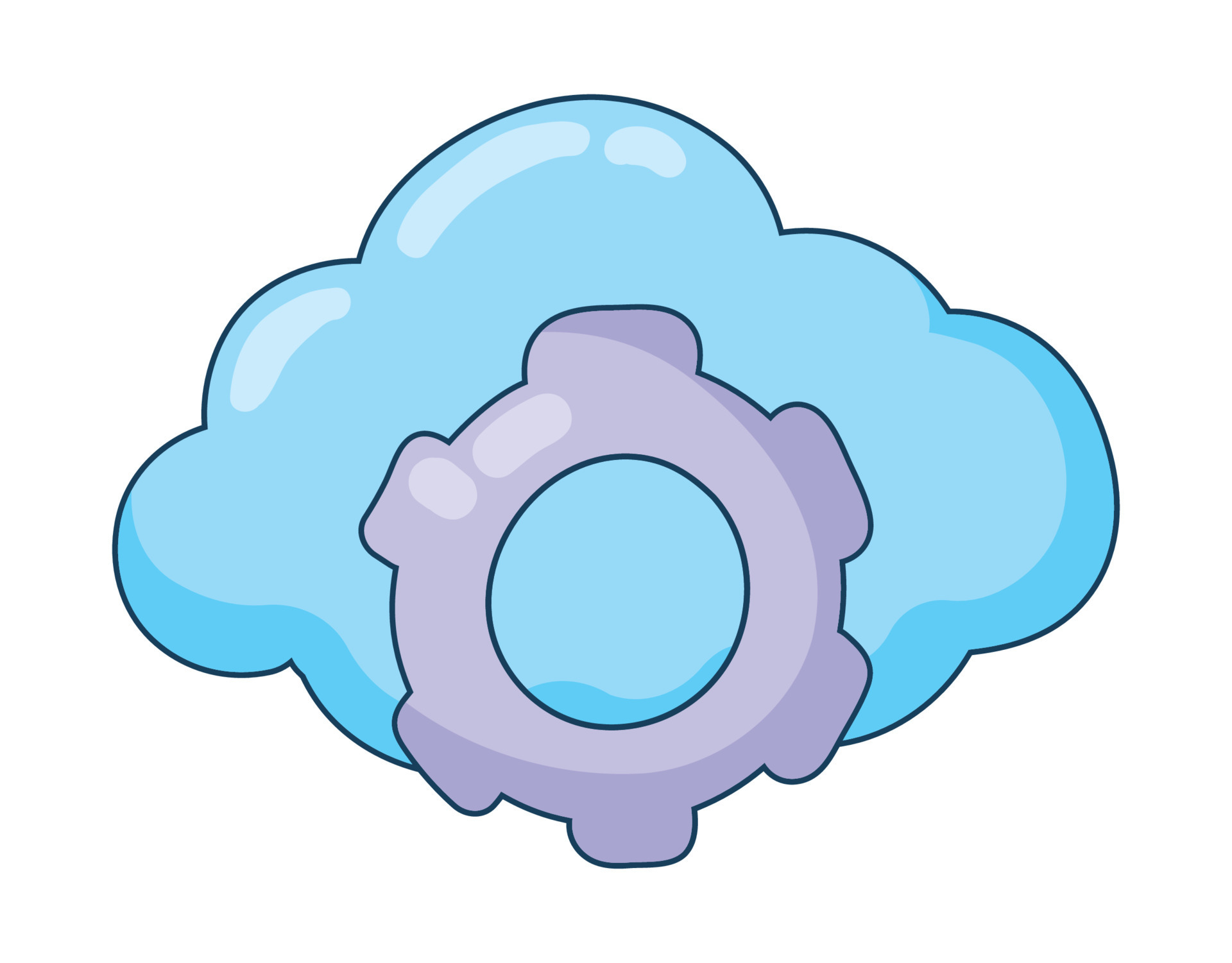 cloud storage web development 16755788 Vector Art at Vecteezy