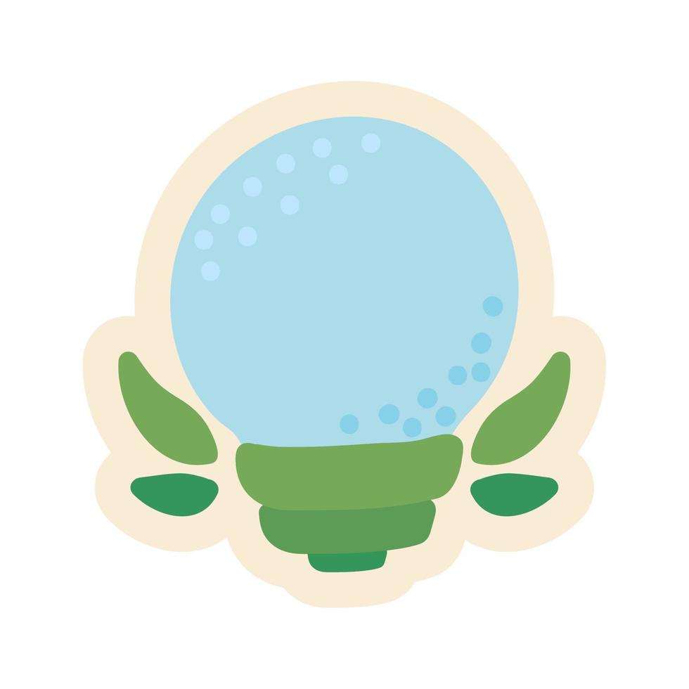 ecology light badge vector