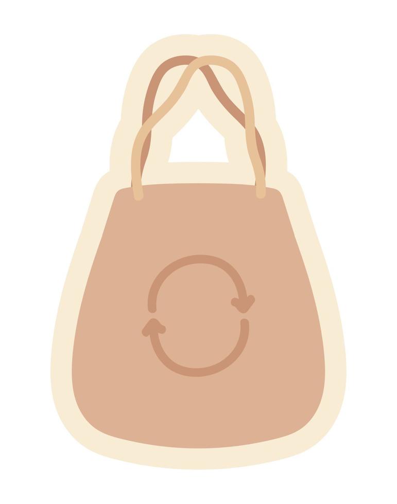 ecology shopping bag vector