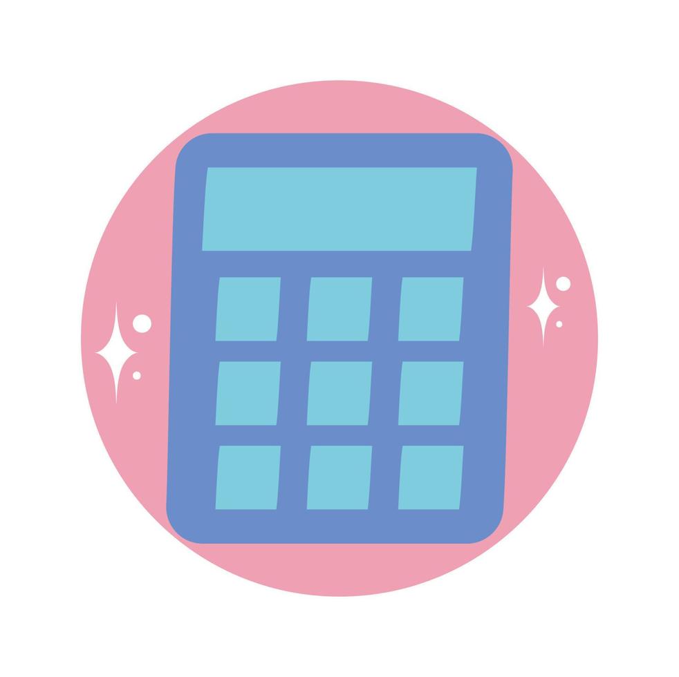 calculator icon isolated vector
