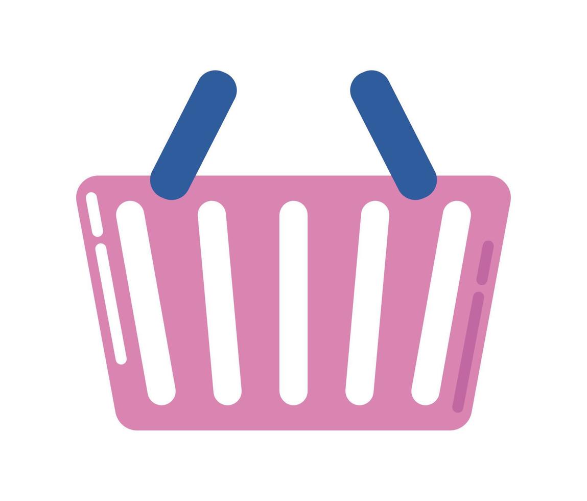 shopping basket icon vector