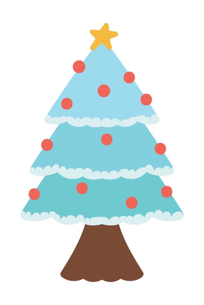 christmas tree decoration vector