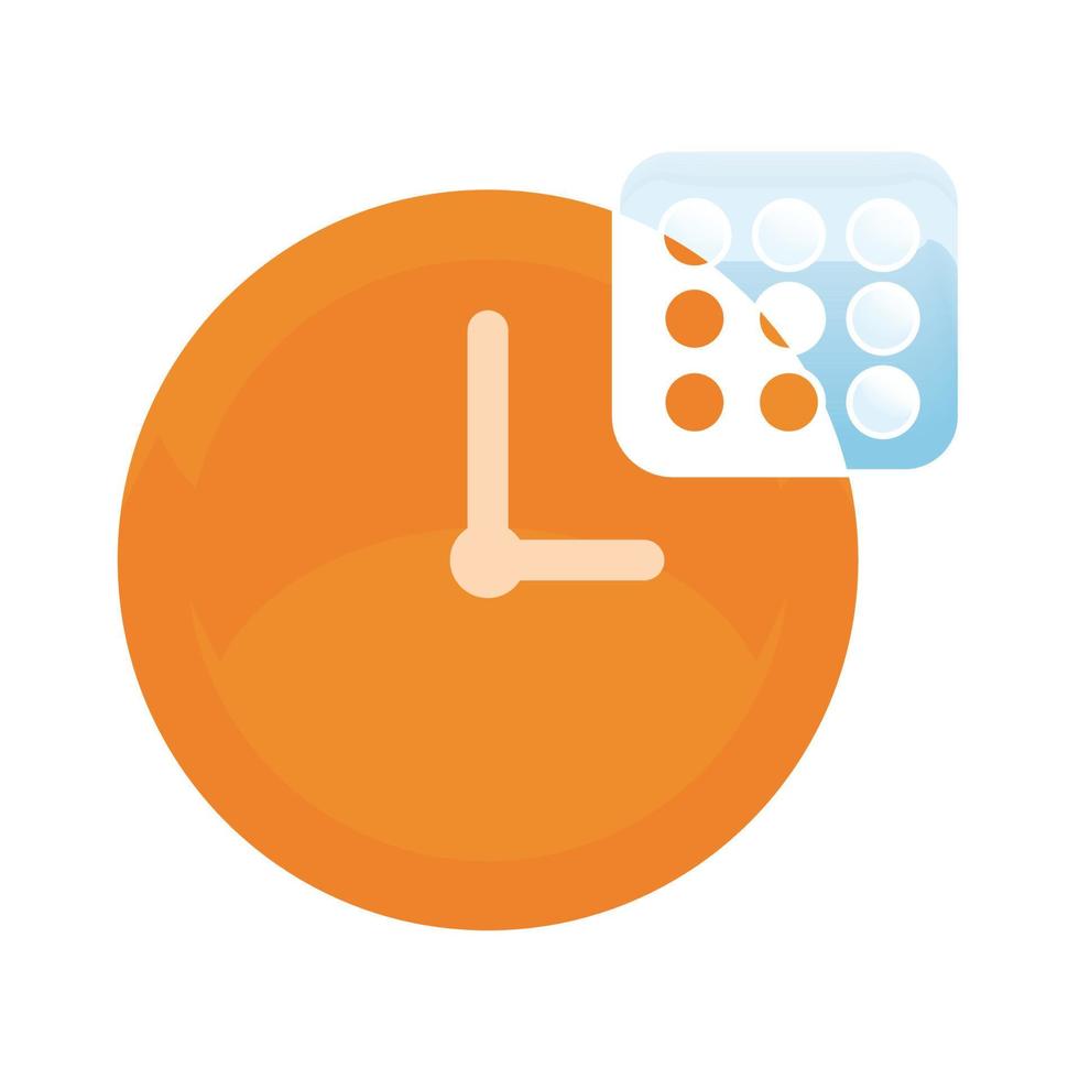 time clock glassmorphism icon vector