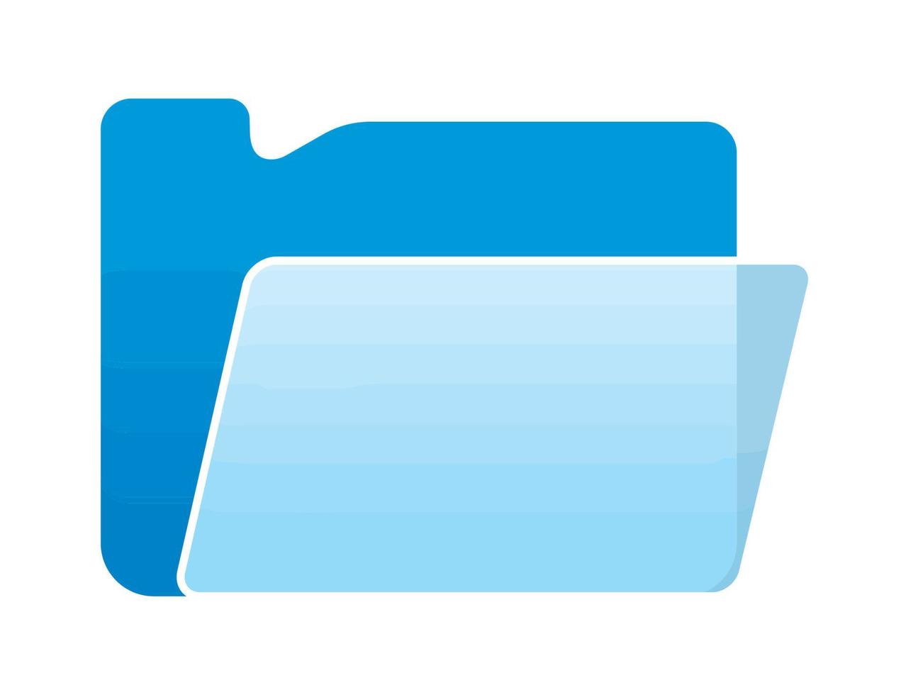 folder file glassmorphism icon vector