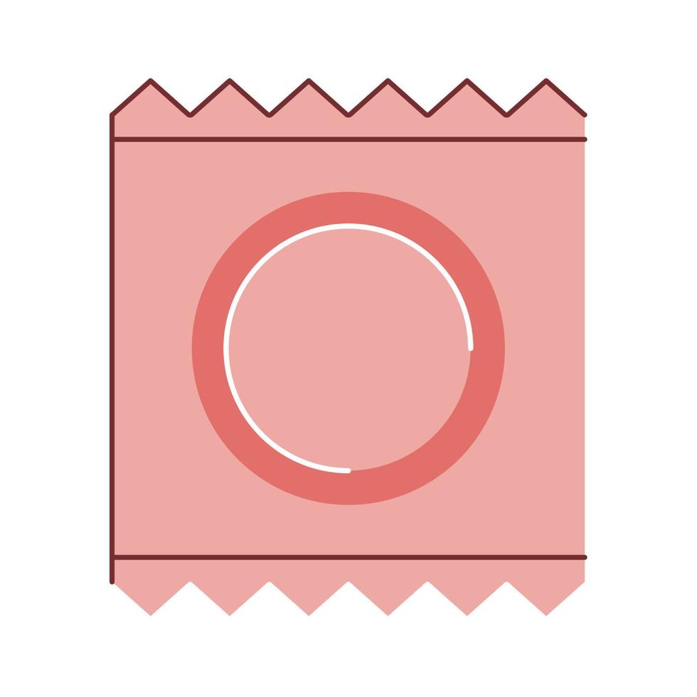 icono de condón aislado vector