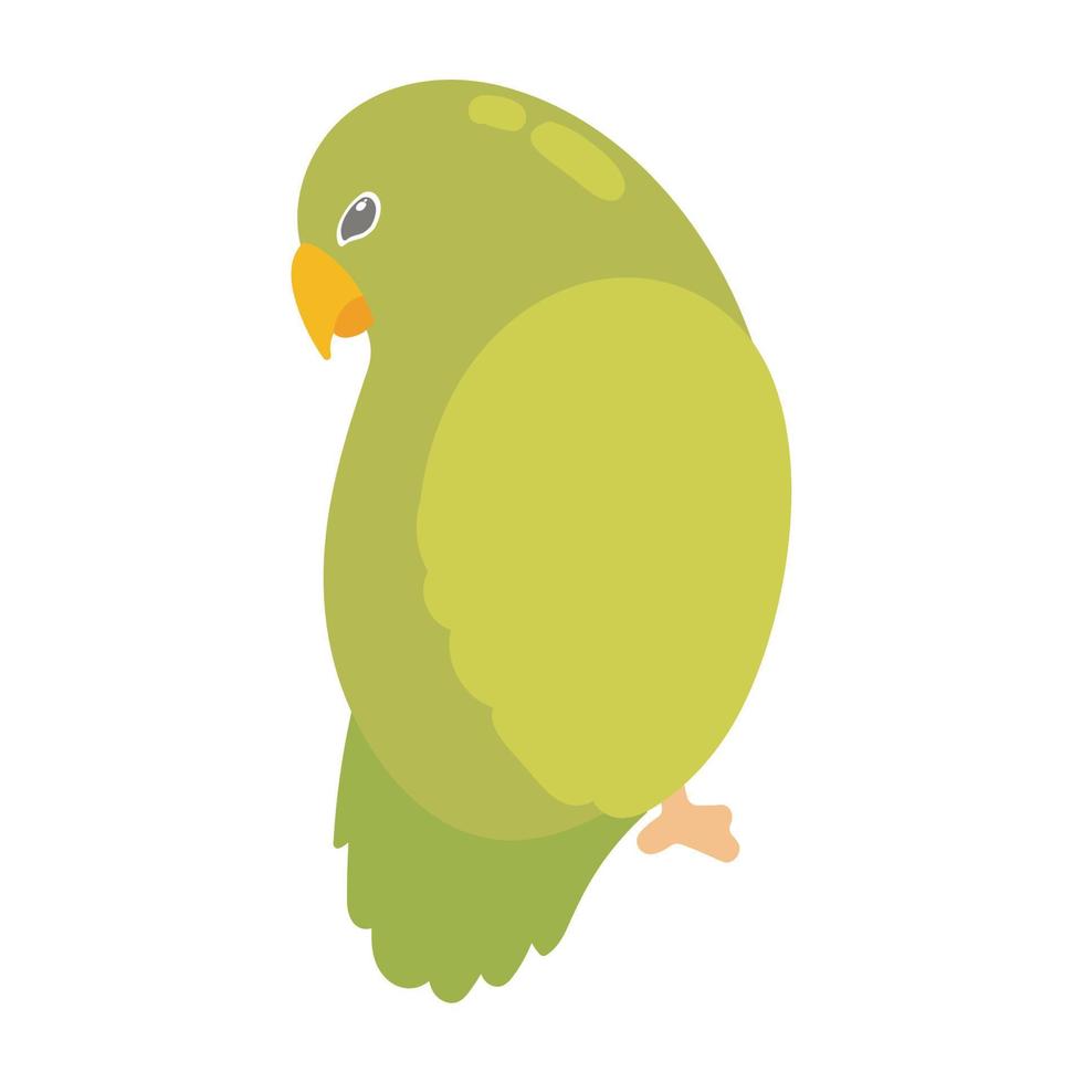 icono de pájaro loro vector