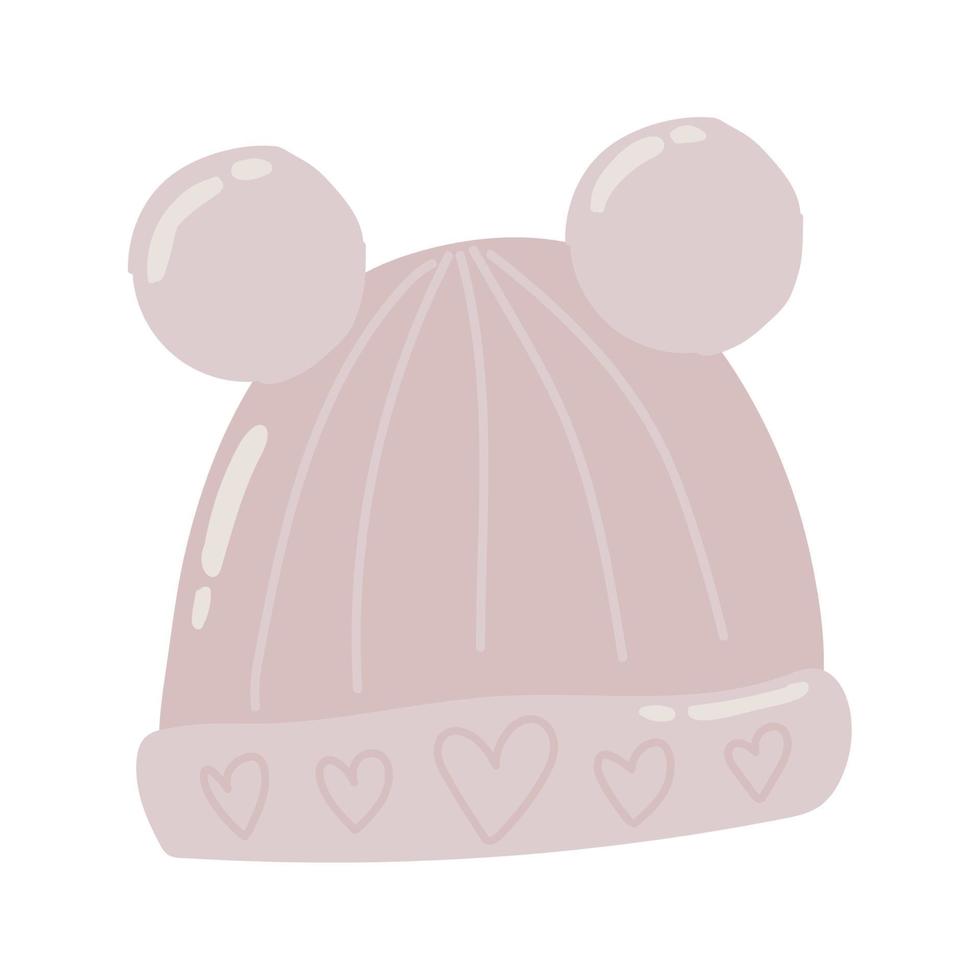 winter warm cap vector