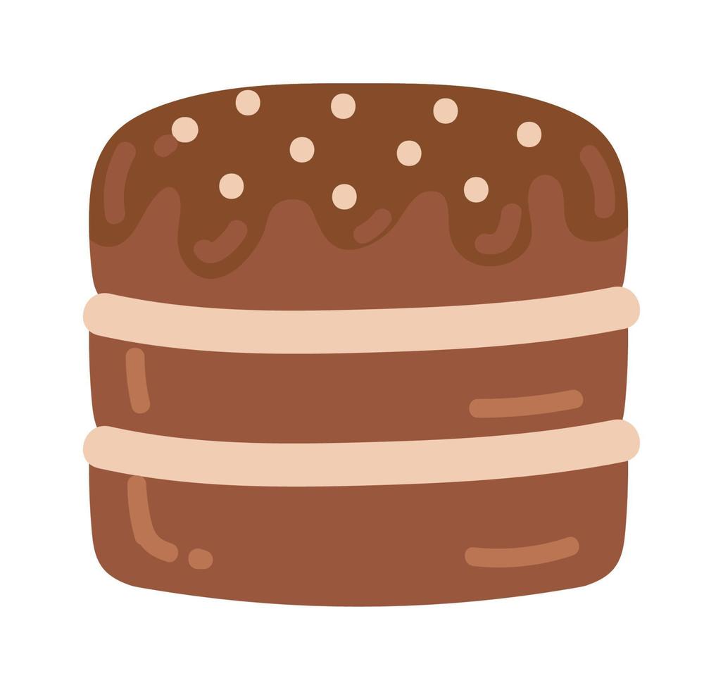 chocolate cake icon icon vector