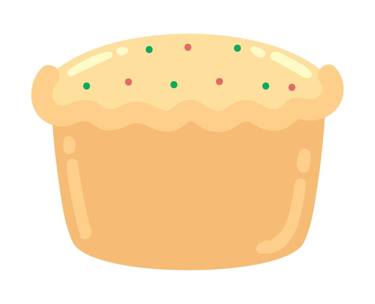 icono de postre panettone vector