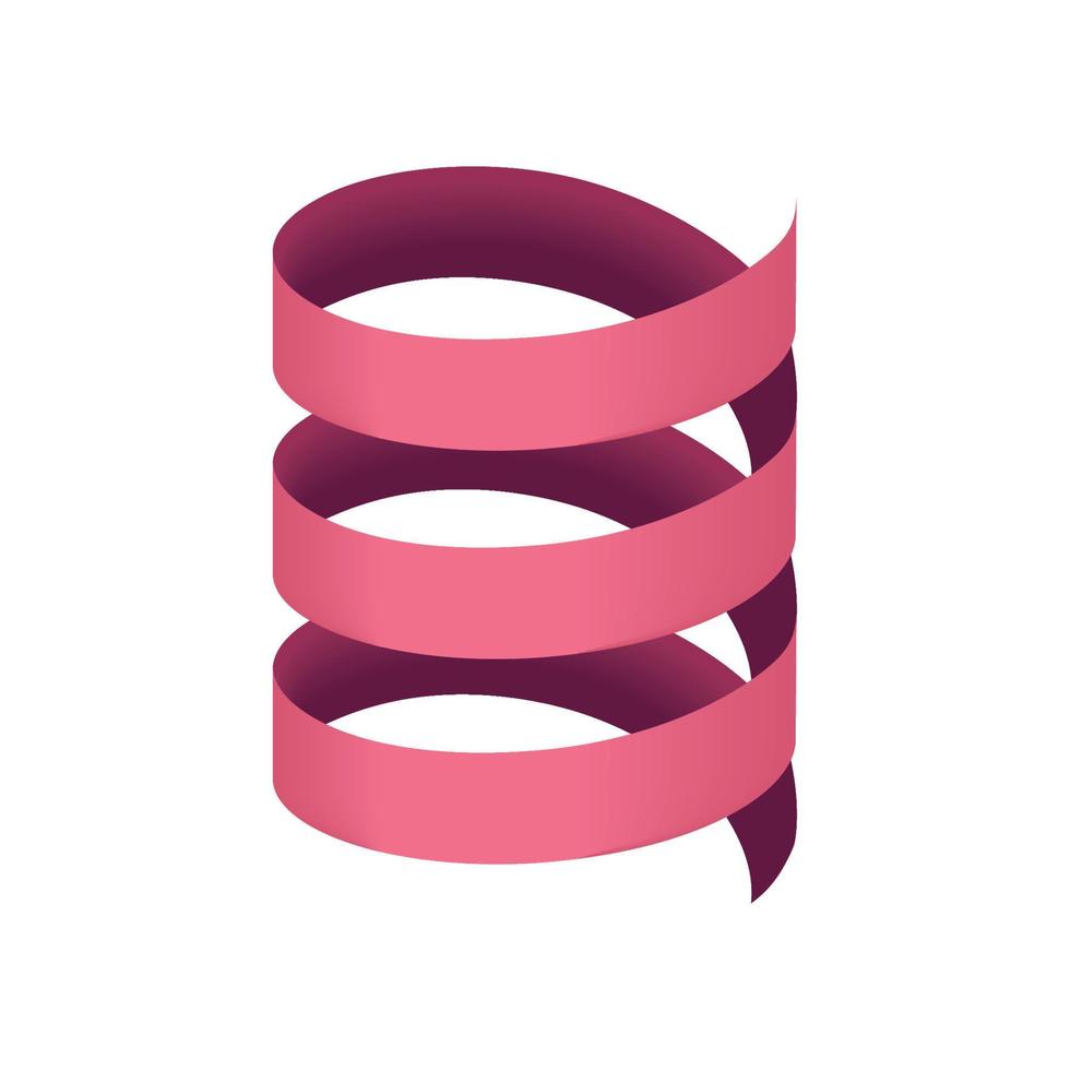 streamer decoration icon vector