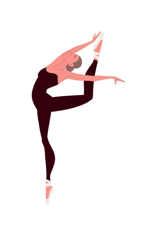 icono de bailarina de ballet vector