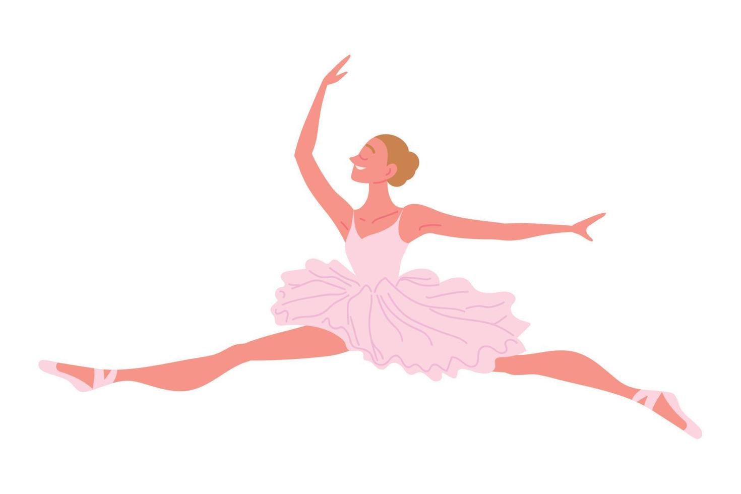 bailarina bailando ballet vector