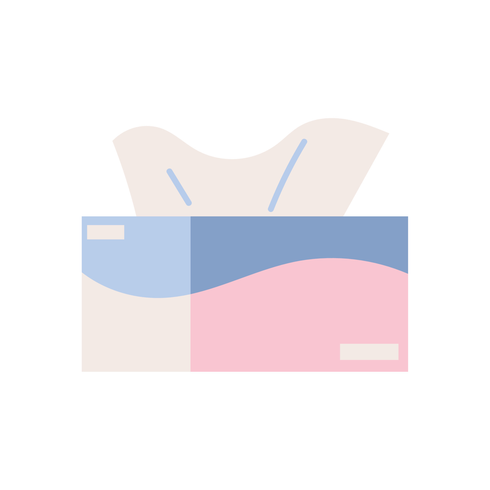 tissue paper in box 16756062 Vector Art at Vecteezy