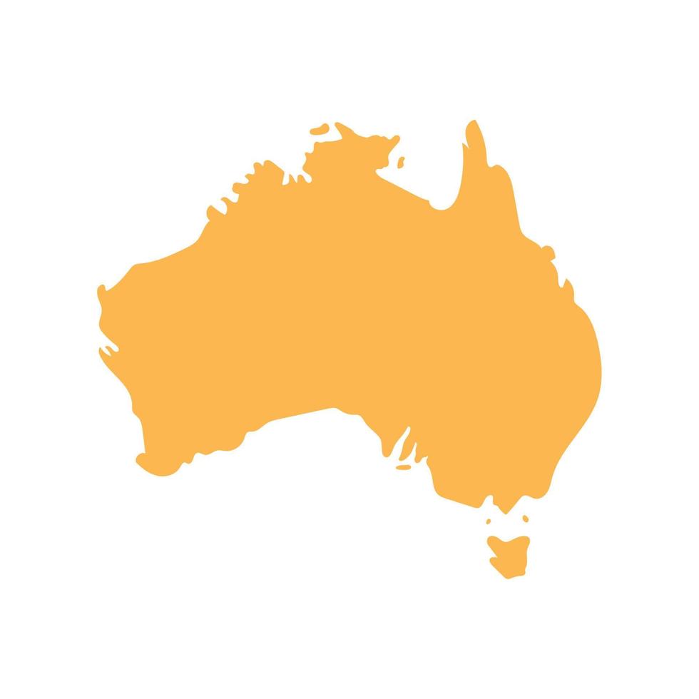 mapa de australia vector