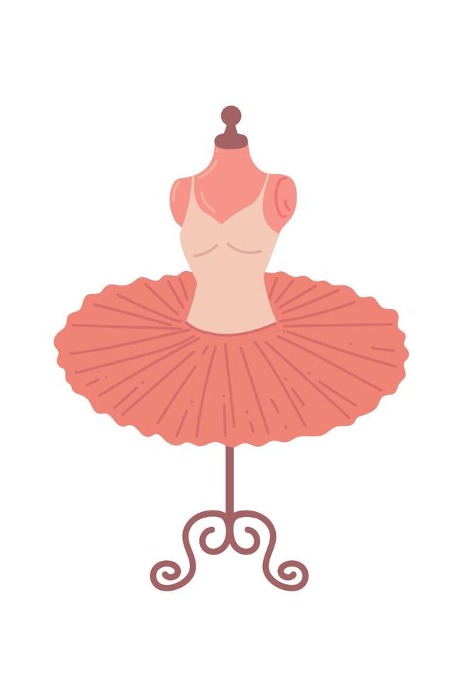 tutú de ballet en soporte vector