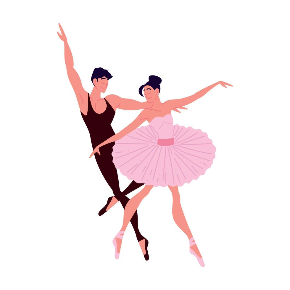 diseño de bailarinas de ballet vector