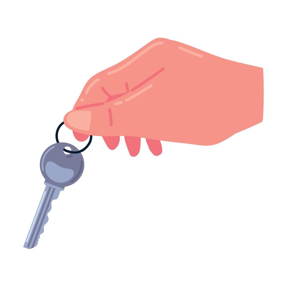 hand with key real estate vector