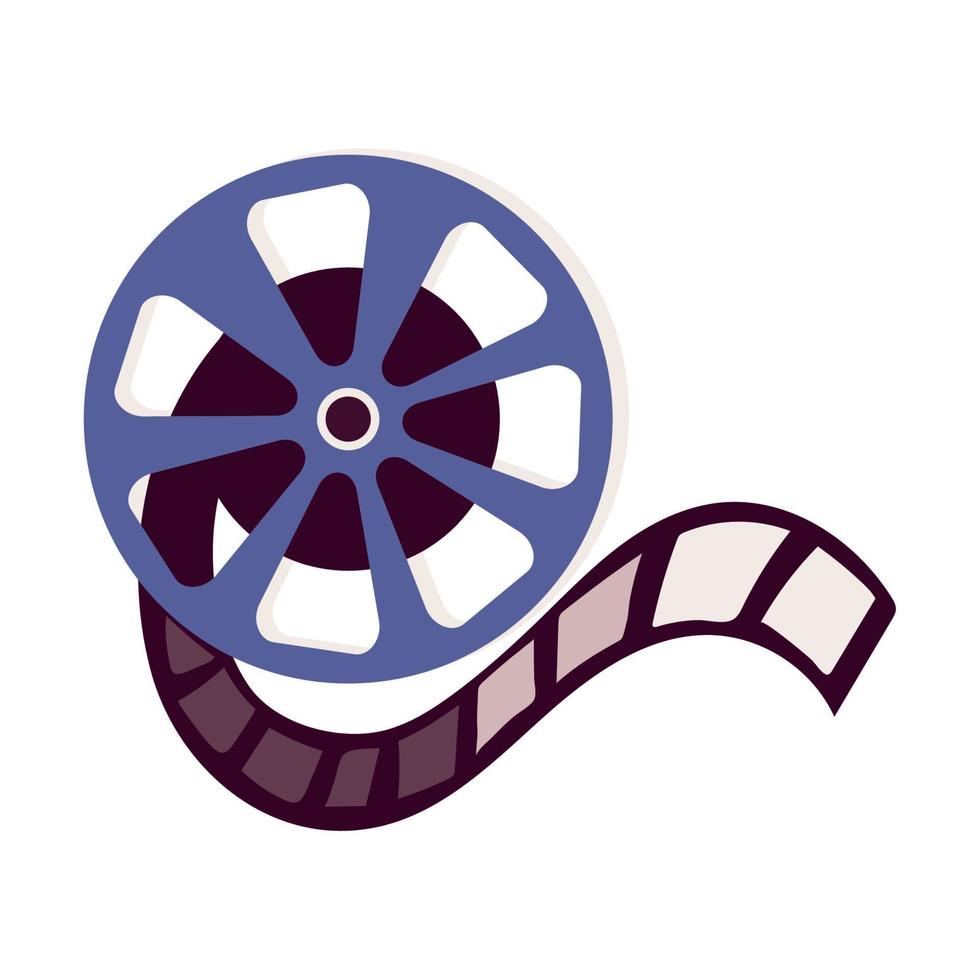 movie reel strip vector