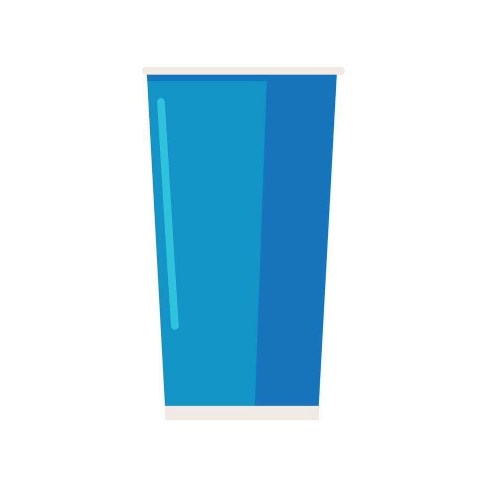 blue take away cup vector