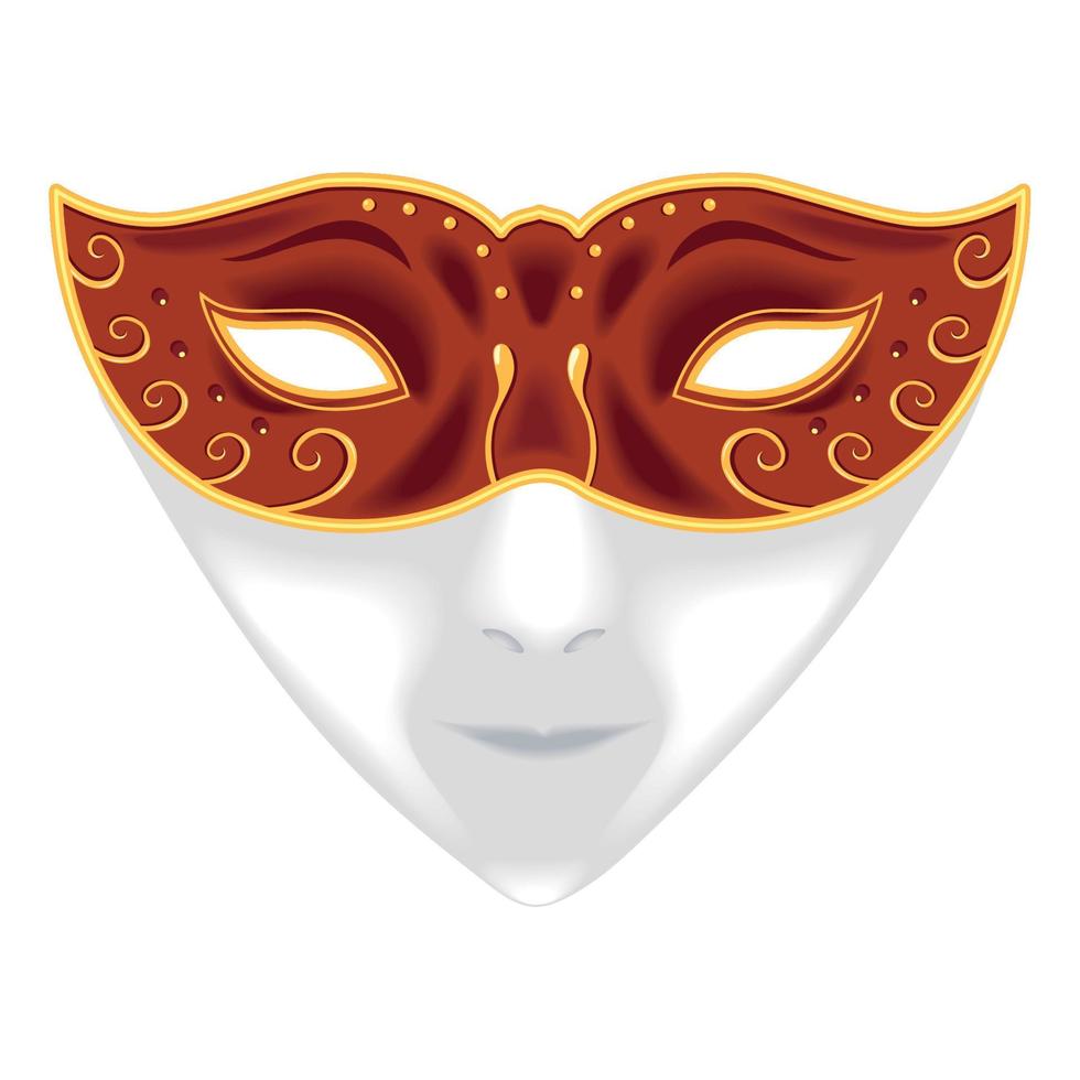 Mask Shrove Tuesday vector