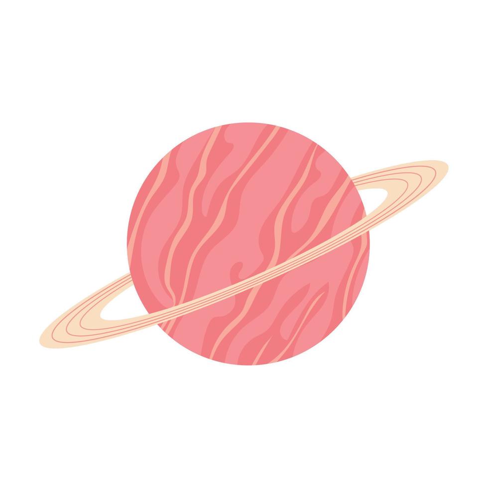 saturn space planet icon vector