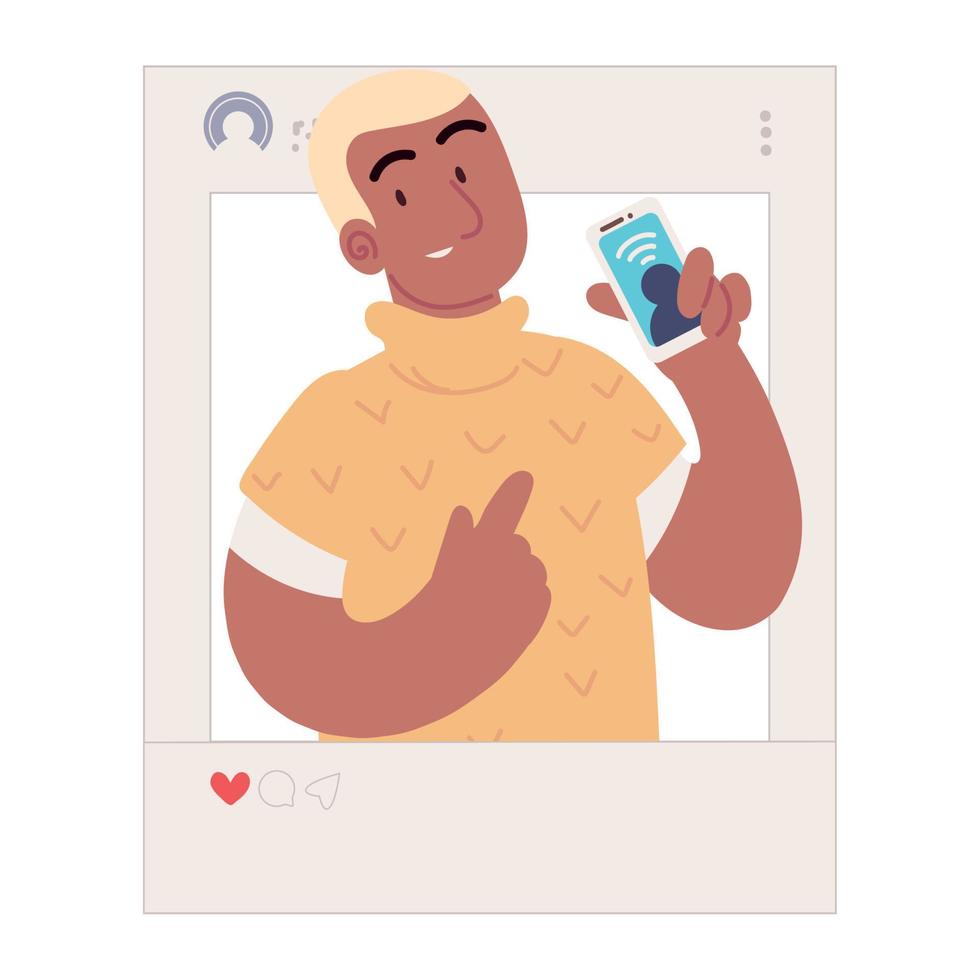 social media influencer vector