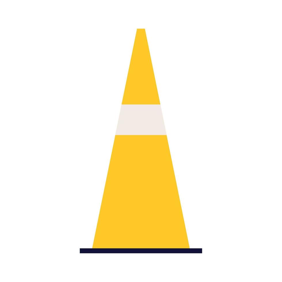 traffic cone icon vector