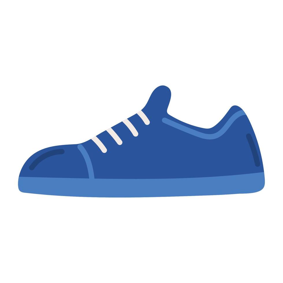 blue sneaker accesory vector