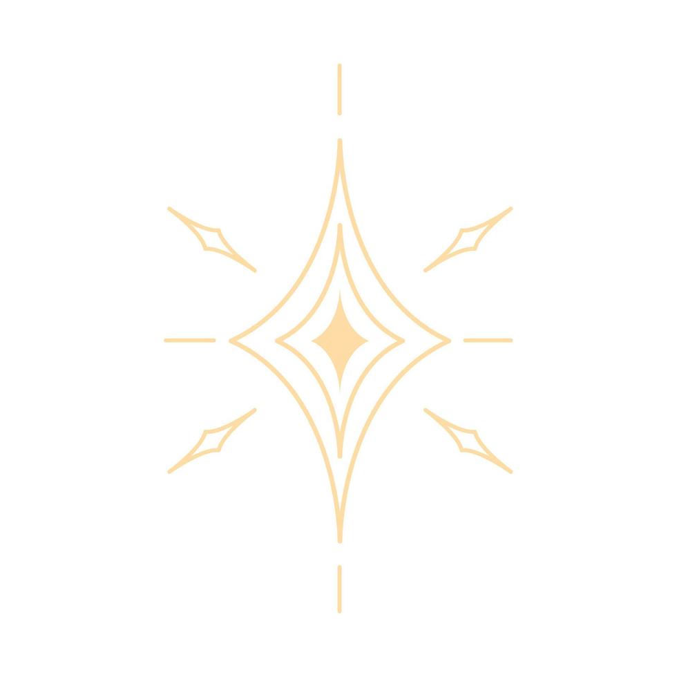 shiny star icon vector