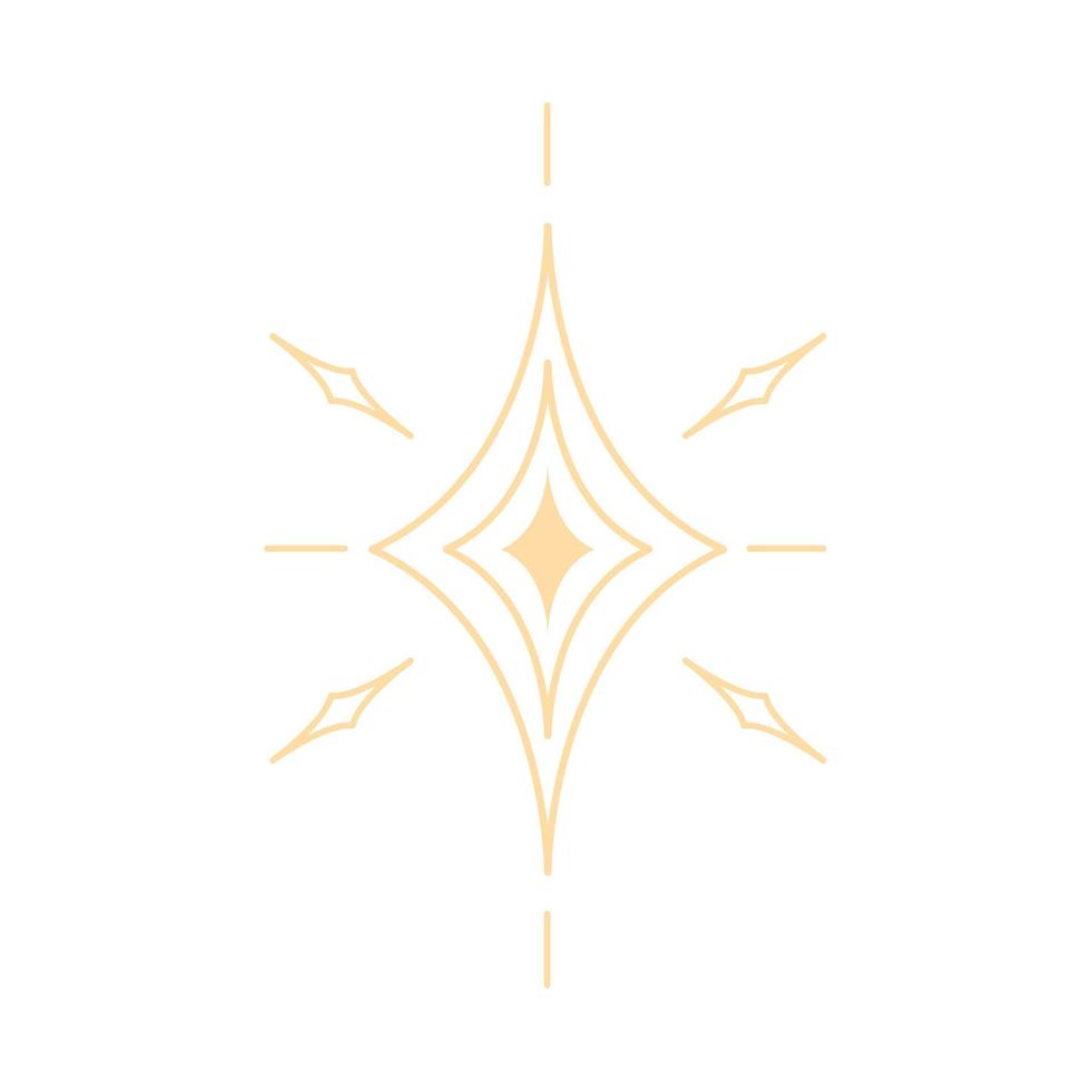 shiny star icon vector